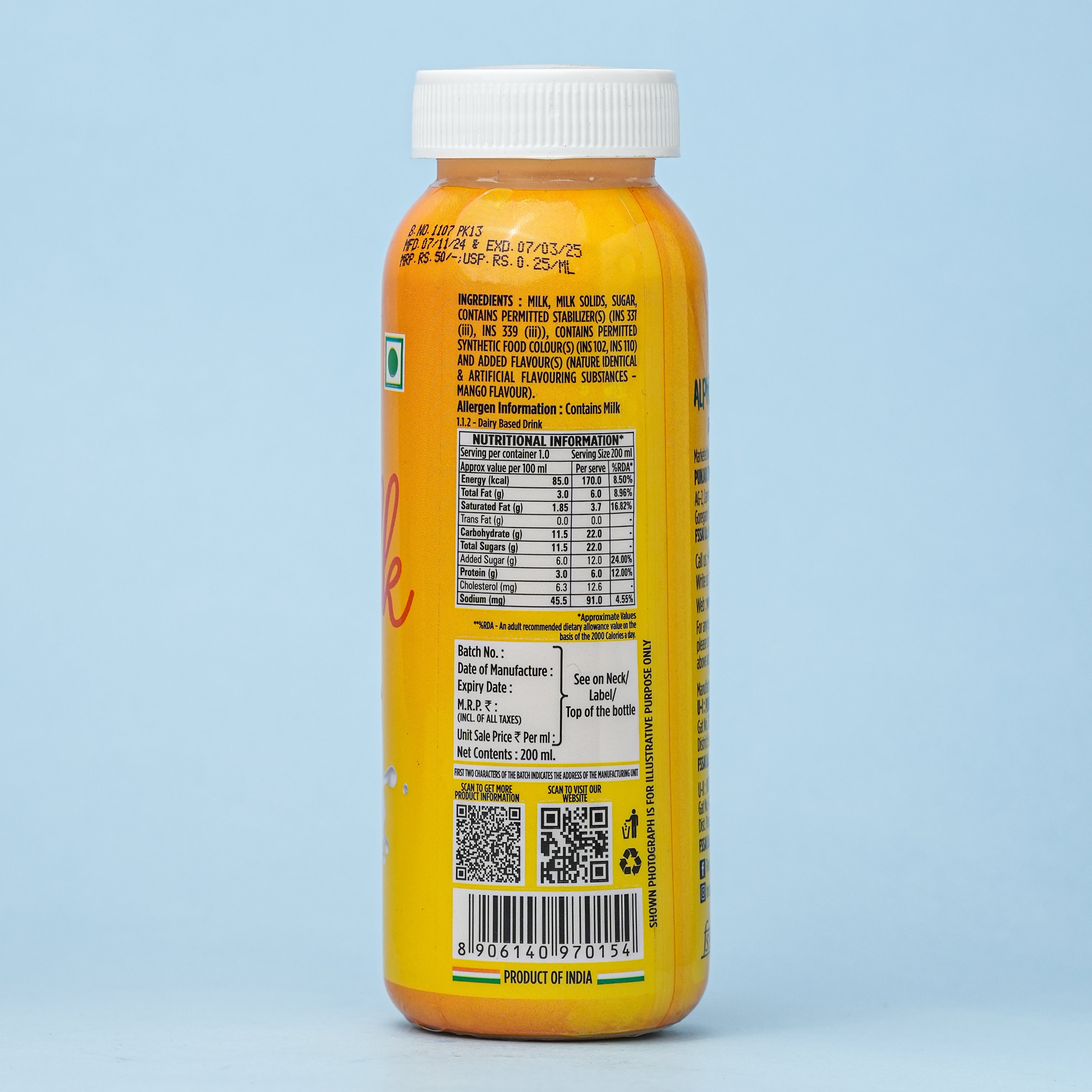 Mango Flavoured Milk