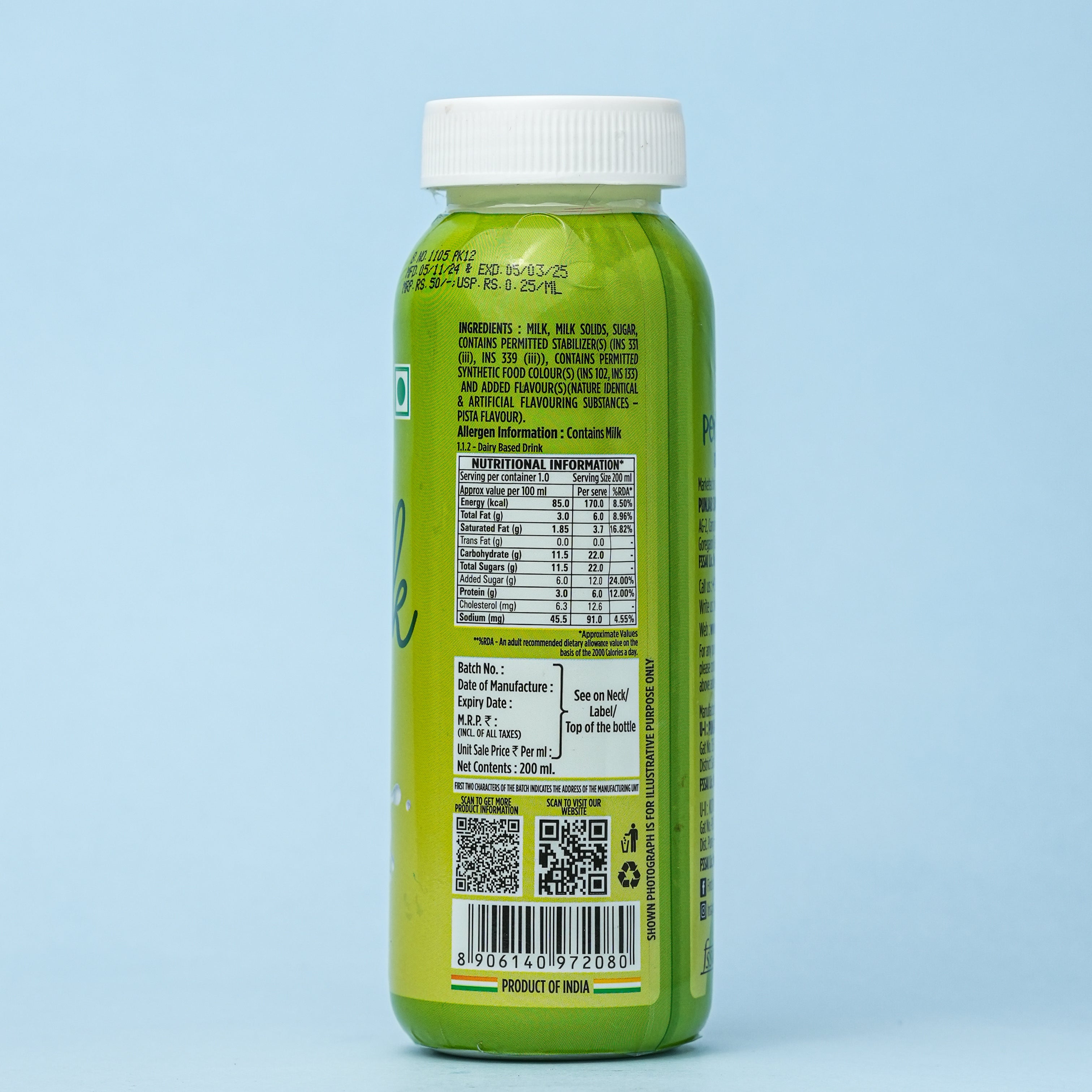 Pista Flavoured Milk