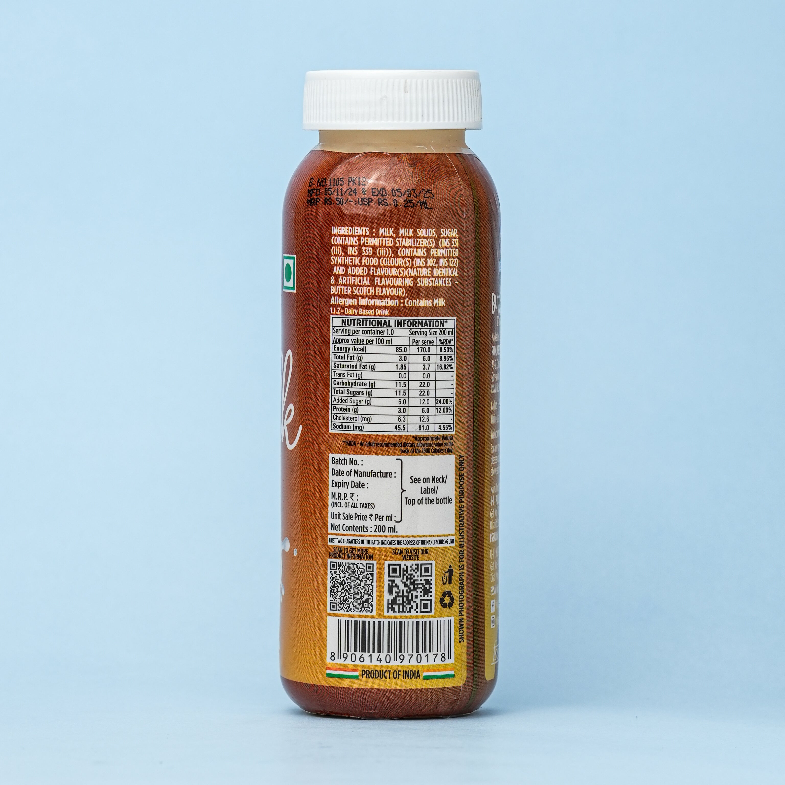Butterscotch Flavoured Milk