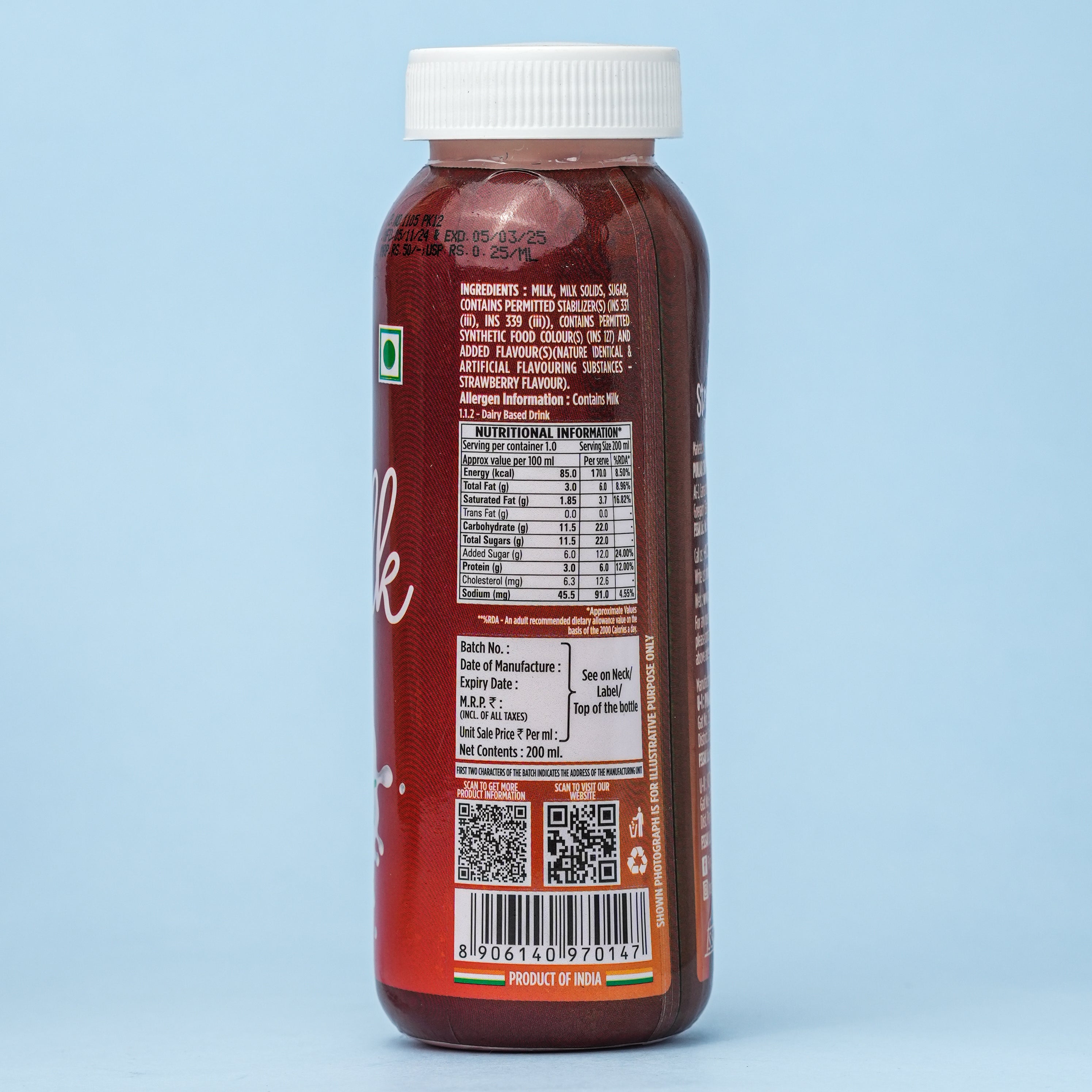 Strawberry Flavoured Milk