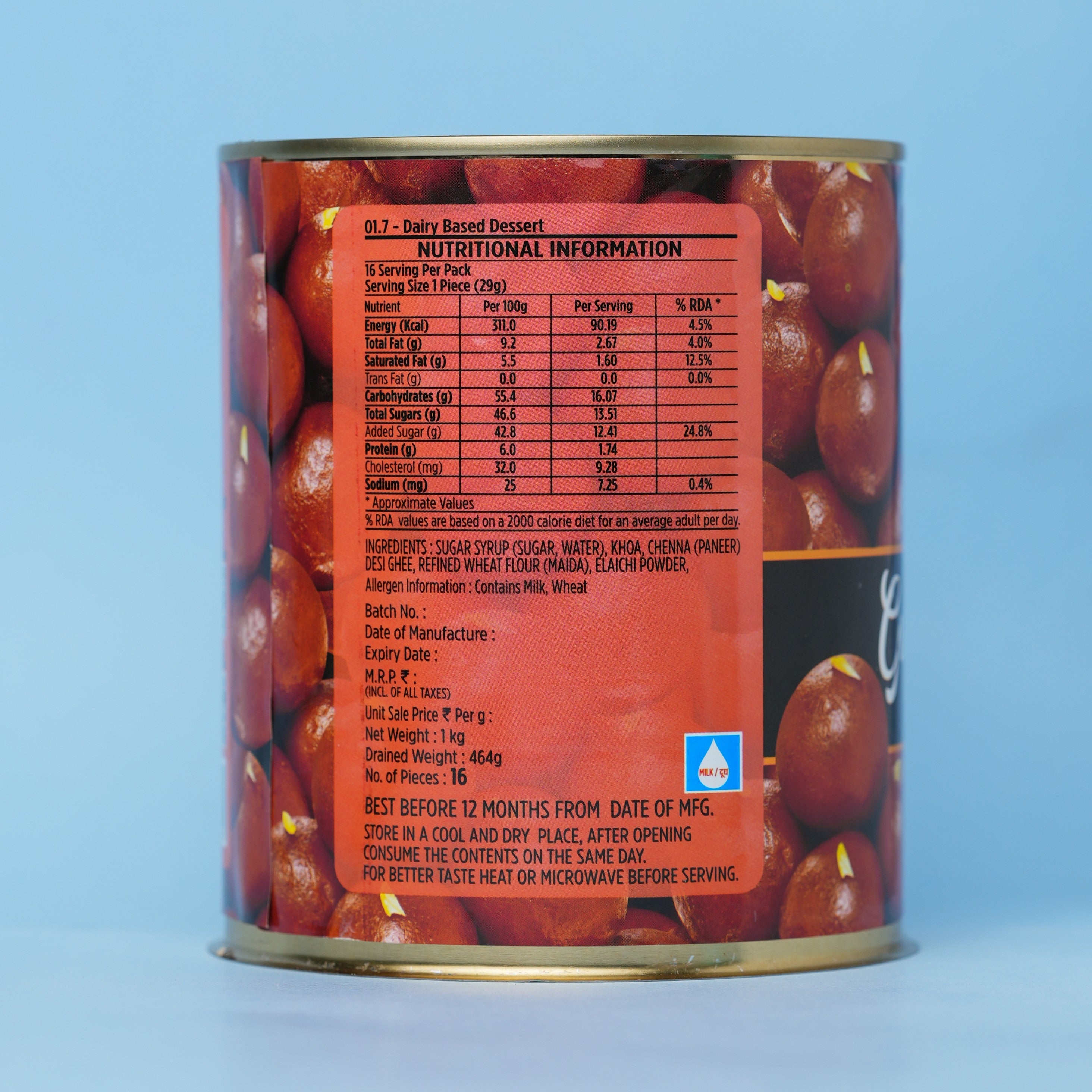 Gulab Jamun (16 Pieces)