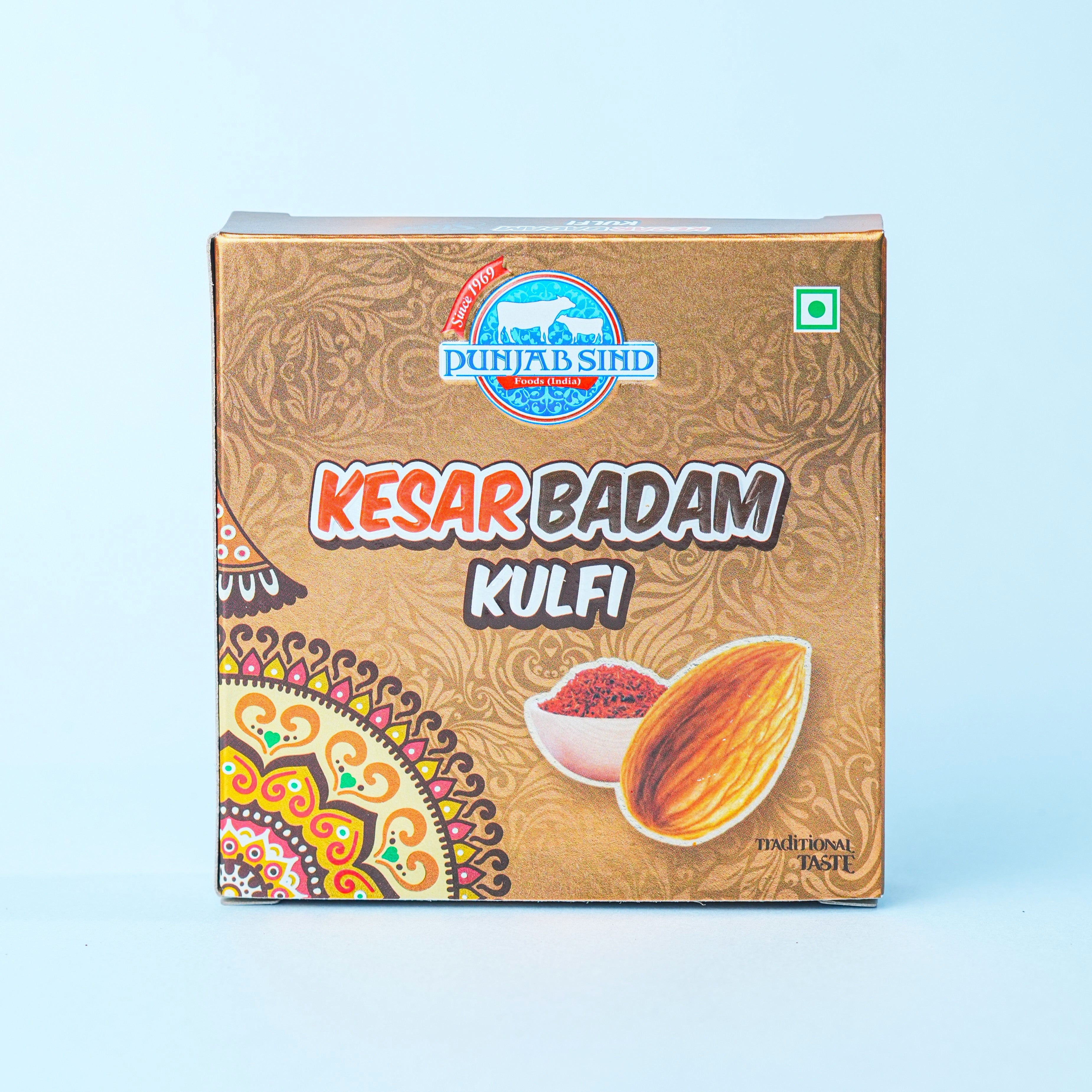 Kesar Badam Kulfi (Slice)