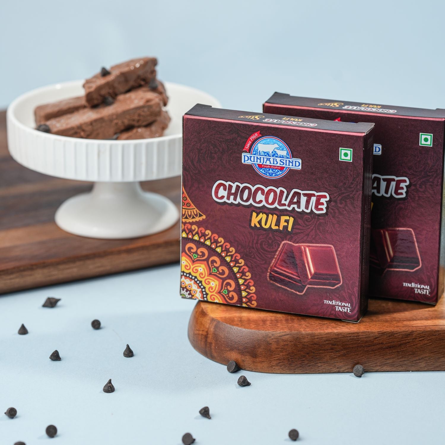 Chocolate Kulfi (Slice)
